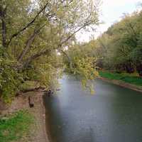 Looking Upstream from the Yellow river at Effigy Mounds, Iowa