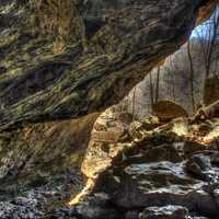 From Inside the cave at Maquoketa Caves State Park, Iowa