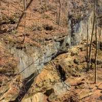 Landscape of the Caves at Maquoketa Caves State Park, Iowa