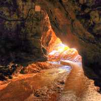 Light Shining through at Maquoketa Caves State Park, Iowa