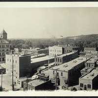 1916 panoramic photograph of West Broadway in Council Bluffs, Iowa