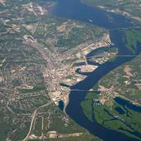 Aerial View of Dubuque, Iowa