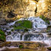 Dunning Falls frontal view in Iowa