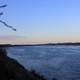 Looking upstream at the Mississippi in Iowa