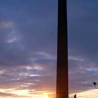 Sergeant Floyd Monument during sunset in Sioux City, Iowa