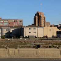 Sioux City skyline in Iowa