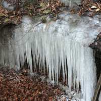 Icicle Sheet at Pikes Peak State Park, Iowa