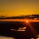 Sun rising over the Landscape of the Mississippi River at Pikes Peak State Park, Iowa