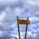 Sign pointing to Mount Sunflower, Kansas