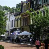 Looking at Downtown Frankfort, Kentucky