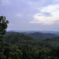 Landscape and forest in Daniel Boone National Forest in Kentucky