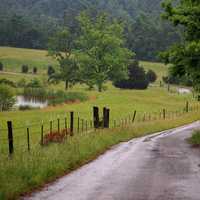 Trail and landscape in Kentucky