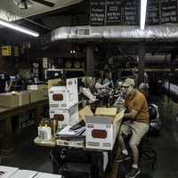 Workers Packaging Whiskey at Buffalo Trace Distillery, Kentucky