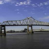 Large bridge at the mouth of the Mississippi at Baton Rouge, Louisiana