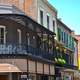 Rows of buildings along the streets of New Orleans, Louisiana