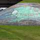 Big Frog Mural on the Ground in Rayne, Louisiana