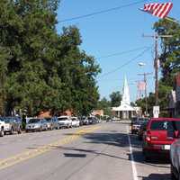 Downtown Carencro in Louisiana street