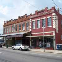 Old Square building in Plaquemine, Louisiana