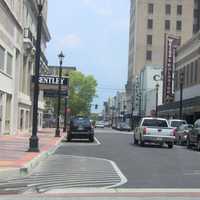 View of 3rd Street in downtown in Alexandria, Louisiana