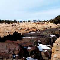 Rocky landscape at Acadia National Park, Maine