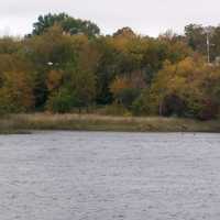 Calais viewed from St. Stephen across the St. Croix River in Maine