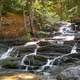 Cascading Falls in Harpswell Cliff in Maine