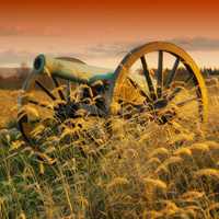 Cannon at Dusk at Antietam Battlefield, Maryland