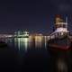 Night Time at the dock in Baltimore, Maryland