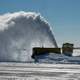 Giant snowblower at Boston Airport