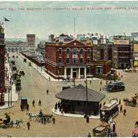 Haymarket Square in 1909 in Boston, Massachusetts