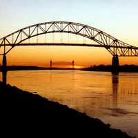 Bourne Bridge landscape in Cape Cod, Massachusetts