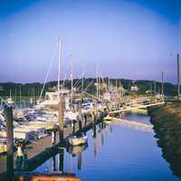 Harbor full of boats at Cape Cod, Massachusetts