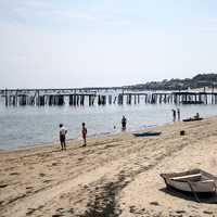 Spiaggia Cape Cod coast in Massachusetts