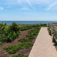 Walkway in Yarmouth, Cape Cod, Massachusetts