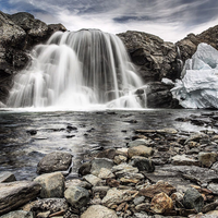 Waterfall nature landscape in Massachusetts