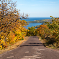 Road on Brock Mountain Driveway during Autumn