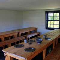 Dining Tables at Fort Wilkens State Park, Michigan