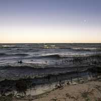 Horizon of Lake Michigan under Clear Skies, Michigan