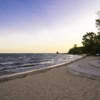 Lake Michigan Beach landscape at J.W. Wells State Park, Michigan