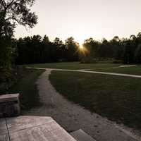 Landscape at Sunset at J.W. Wells State Park, Michigan