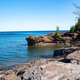 Presque Isle shoreline at Marquette, Michigan landscape