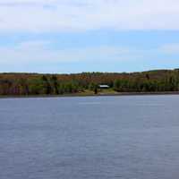 House on the shore at McLain State Park, Michigan