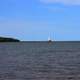 Lighthouse in the distance in McLain State Park, Michigan