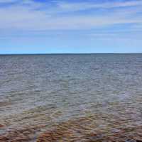 Waters and Horizon of Lake Superior at McClain State Park, Michigan
