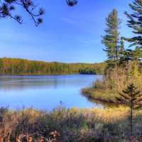 A longer view of Beaver Lake at Pictured Rocks National Lakeshore