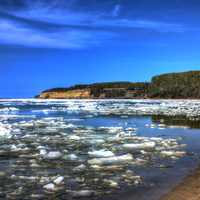 Icy Bay at Pictured Rocks National Lakeshore, Michigan