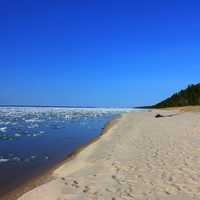 Scenic shoreline at Pictured Rocks National Lakeshore, Michigan