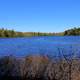 Long view of Mirror lake at Porcupine Mountains State Park, Michigan