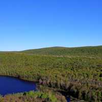 Right end of Lake of the clouds at Porcupine Mountains State Park, Michigan
