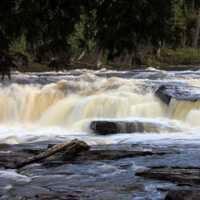 Rapids and waterfalls at Porcupine Mountains State Park, Michigan